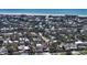 Aerial view of waterfront property in a residential neighborhood, with easy access to the nearby beach and ocean at 601 Avenida De Mayo, Sarasota, FL 34242
