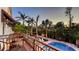 Backyard featuring pool, patio and lush tropical landscaping at 601 Avenida De Mayo, Sarasota, FL 34242