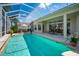 Enjoy the beautiful pool and patio with outdoor dining area at 7015 Stanhope Pl, University Park, FL 34201