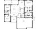 Detailed floor plan showcasing the layout of the kitchen, bedrooms, and garage at 756 Citrus Rd, Venice, FL 34293