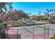 Community tennis courts surrounded by lush trees and landscaping at 12622 Safe Harbour Dr, Cortez, FL 34215