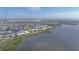 Aerial view of a condominium community on the water at 4734 Independence Dr # 4734, Bradenton, FL 34210