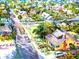 Charming neighborhood rendering of quaint homes, tree-lined streets, and a warm, inviting atmosphere at 4734 Independence Dr # 4734, Bradenton, FL 34210