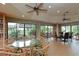 Enjoy the community clubhouse with comfortable seating, views, and a library at 4920 Kestral Park Cir # 11, Sarasota, FL 34231