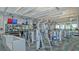 Well-equipped gym with state-of-the-art fitness equipment and multiple televisions for entertainment at 9028 Sunray Cv, Parrish, FL 34219