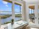 Beautiful view of a lake from the balcony workstation at 10520 Boardwalk Loop # 205, Lakewood Ranch, FL 34202