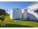 Exterior of a storage shed offering additional storage space at 1210 44Th Avenue E Dr, Ellenton, FL 34222