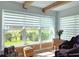 Sun-filled office with large windows, stylish blinds, and a cozy reading corner at 279 Park Forest Blvd, Englewood, FL 34223