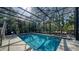 Inviting screened-in pool area with sparkling blue water, ideal for relaxation and entertainment at 4003 Bayside Dr, Bradenton, FL 34210