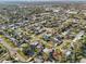 Bird's eye view showcases the homes and tree-lined streets of a community at 4335 Maceachen Blvd, Sarasota, FL 34233