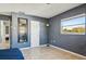 Bedroom with tiled floor and a neutral walls with natural light at 4335 Maceachen Blvd, Sarasota, FL 34233