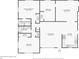 Detailed floor plan of the house with labeled rooms and dimensions at 4335 Maceachen Blvd, Sarasota, FL 34233