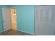 This bright bedroom boasts wood floors and a closet for storage at 4412 Spicewood Dr # D, Bradenton, FL 34208