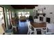 Clubhouse area featuring a brick fireplace, vaulted ceilings and multiple seating areas at 4412 Spicewood Dr # D, Bradenton, FL 34208