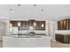 Gourmet kitchen featuring granite countertops, stainless steel appliances, and pendant lighting at 815 Rosemary Cir, Bradenton, FL 34212