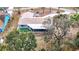 Aerial view of property highlighting the home's location and surrounding landscape at 13365 Drayton Dr, Spring Hill, FL 34609