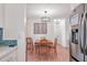 Cozy dining area with a classic wooden table set and decorative lighting at 1622 17Th E St, Bradenton, FL 34208
