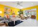 Inviting living room with tile floors, decorative furnishings, and an open doorway to the lanai at 3296 Tallywood Ct # 7097, Sarasota, FL 34237