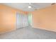 Inviting bedroom with closet, bright walls, and a ceiling fan for comfort at 45 Cape Haze Dr, Placida, FL 33946