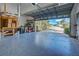 Spacious two car garage with epoxy flooring and room for storage and parking at 5007 Palermo Dr, Punta Gorda, FL 33950