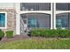 Enclosed patio boasts a screened-in porch, perfect for relaxing and enjoying the outdoors at 5527 Palmer Cir # 105, Bradenton, FL 34211