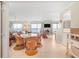 Coastal dining area featuring ocean view, providing a delightful space for meals and gatherings at 6700 Gulf Dr # B8, Holmes Beach, FL 34217