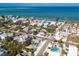 Stunning aerial view of charming beachfront community with ocean views at 701 N Bay Blvd, Anna Maria, FL 34216
