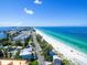Breathtaking aerial view of the beach and ocean, perfect for coastal living and enjoying the beautiful scenery at 8403 Grand Estuary Trl # 103, Bradenton, FL 34212