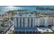 A beautiful exterior view of the property, showing its multiple stories and proximity to downtown and marina at 101 S Gulfstream Ave # 4J, Sarasota, FL 34236