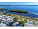 Aerial view of manufactured homes and boat docks near the water at 10315 Cortez W Rd # 17F, Bradenton, FL 34210