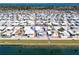 Fantastic areal view of the property nestled in a waterfront community overlooking a waterway at 10315 Cortez W Rd # 17F, Bradenton, FL 34210