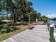 Dock area with scenic views of the community waterway at 1838 Sandalwood Dr, Sarasota, FL 34231