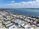 A panoramic aerial shot showcasing the community's homes, waterways, and overall coastal charm at 2408 Avenue B, Bradenton Beach, FL 34217