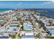 Beautiful aerial view of houses near the beach with ocean views and neighborhood streets at 2408 Avenue B, Bradenton Beach, FL 34217