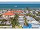 Aerial view of a charming property close to the ocean and local establishments at 520 Spring Ave # A, Anna Maria, FL 34216