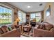 Cozy living room filled with natural light from large windows and comfortable seating at 6608 13Th Avenue W Dr, Bradenton, FL 34209
