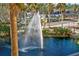 View of water fountain and lush surroundings at 750 N Tamiami Trl # 407, Sarasota, FL 34236