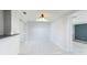 Dining room with tiled floors, skylight, and an open layout at 8003 Herbison Ave, North Port, FL 34287