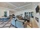 Spacious clubhouse lounge with elegant seating, dining area, and modern decor at 10520 Boardwalk Loop # 504, Lakewood Ranch, FL 34202