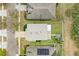 Aerial view of a house, highlighting the backyard with a hot tub at 11411 Flora Springs Dr, Riverview, FL 33579