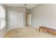 Bedroom with plush carpet, bright windows and direct access to a closet and bathroom at 11411 Flora Springs Dr, Riverview, FL 33579
