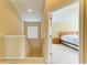 Upstairs hallway leading to the spacious main bedroom with natural light at 11411 Flora Springs Dr, Riverview, FL 33579