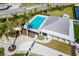 Aerial view of pool and clubhouse at 130 Riviera Dunes Way # 1201, Palmetto, FL 34221