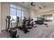 Bright gym featuring ellipticals, rowing machines, and ample natural light at 3008 Tolmino Ct, Lakewood Ranch, FL 34211