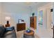 Office space with cozy seating, natural light, and a contemporary design at 3008 Tolmino Ct, Lakewood Ranch, FL 34211