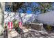 Relaxing backyard area with a hot tub, lounge chairs, and lush landscaping at 3521 Almeria Ave, Sarasota, FL 34239