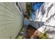 Green siding and rock landscaping accentuates the home's exterior at 3521 Almeria Ave, Sarasota, FL 34239