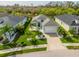 Aerial view of a well maintained home with manicured lawn, landscaping and neutral palette at 3711 Manorwood Loop, Parrish, FL 34219
