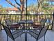 Relaxing screened balcony with seating, offering views of the surrounding landscape at 4440 47Th W Ave # 204, Bradenton, FL 34210