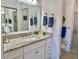 Bright bathroom featuring a vanity and a sink at 4440 47Th W Ave # 204, Bradenton, FL 34210